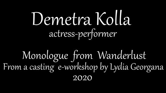 Monologue  from  Wanderlust